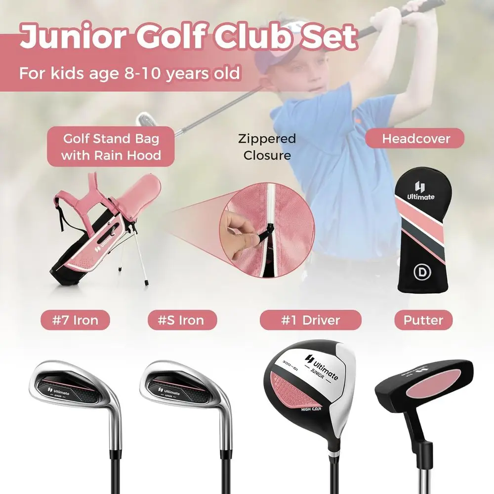 Youth Golf Club Set with Stand - Golf Equipment Kids 评论和价格