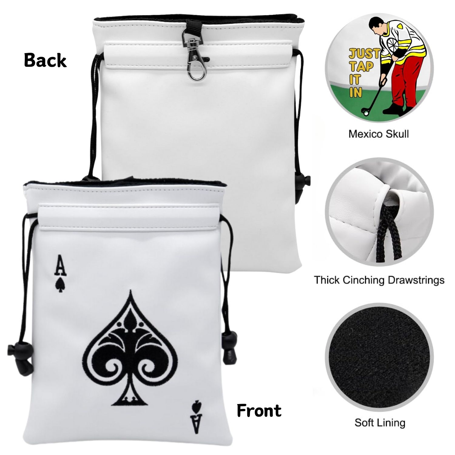 Funny Golf Valuables Pouch wit - Golf Equipment Drawing 评论和价格