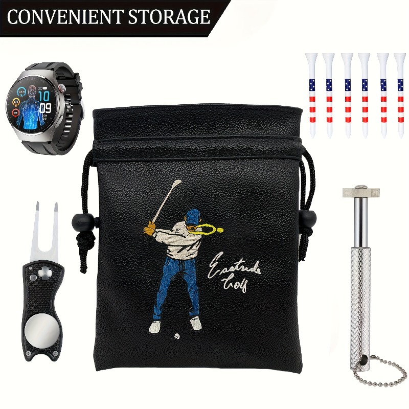 Portable Golf Bag with Drawstr - Golf Equipment Drawing 评论和价格