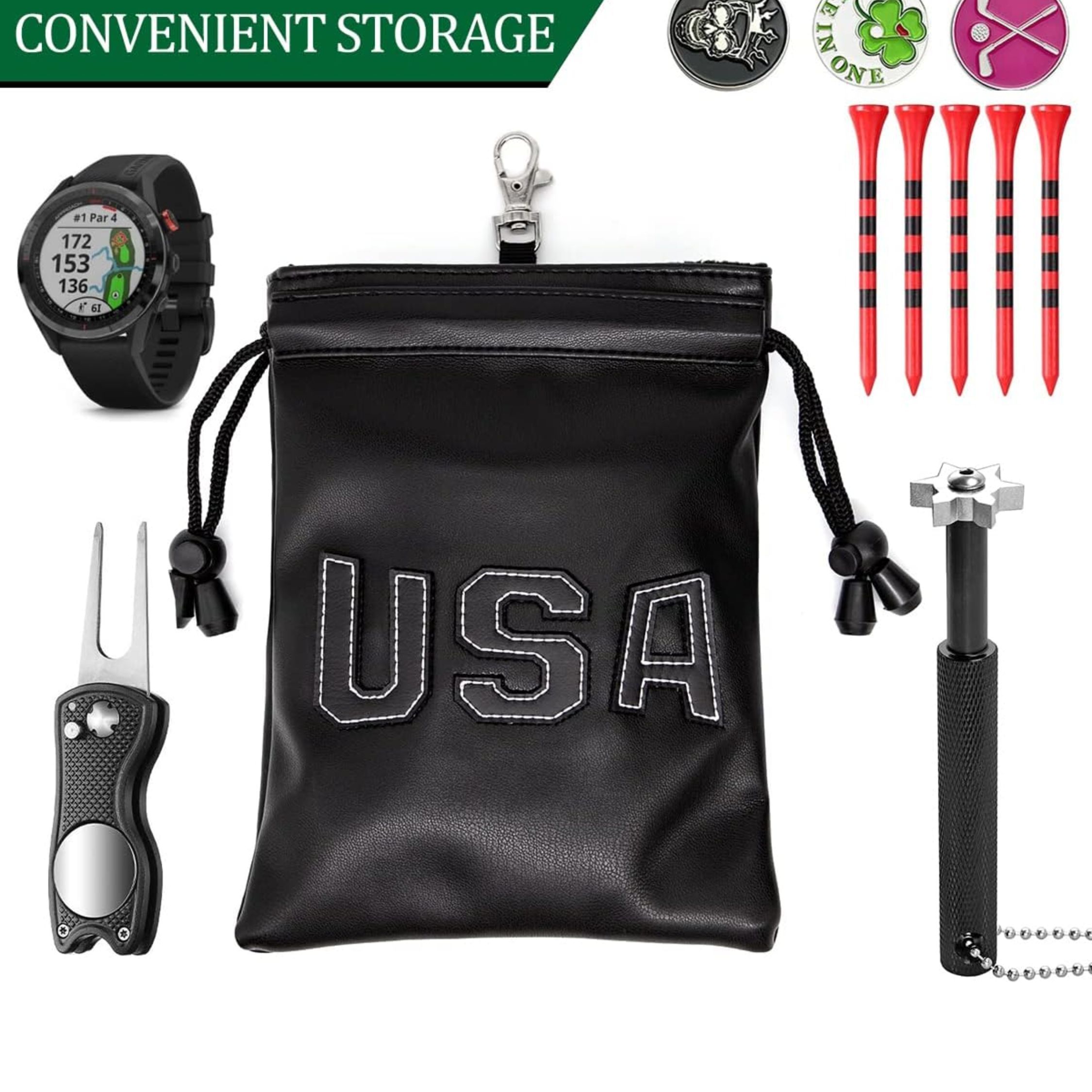USA Design PU Leather Golf Tee - Golf Equipment Drawing 评论和价格