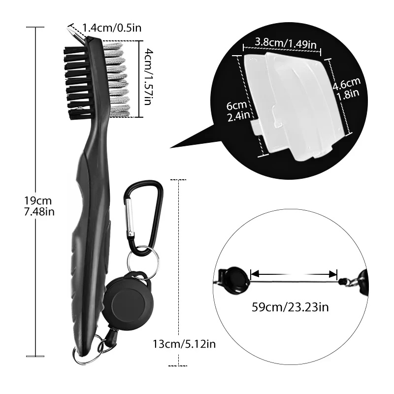 1-4Pcs Golf Groove Cleaning Br - Golf Equipment To Improve Your Game 评论和价格
